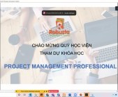 Robusta khai giảng khóa đào tạo trực tuyến "Project Management Professional - PMP"